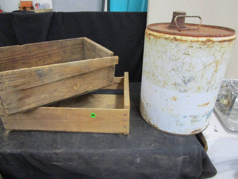 Amoco Can and 2 Wood Boxes