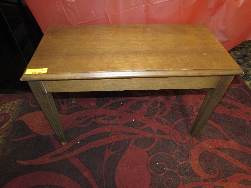 lot 366 image: PIANO BENCH AND TWO BOOKS