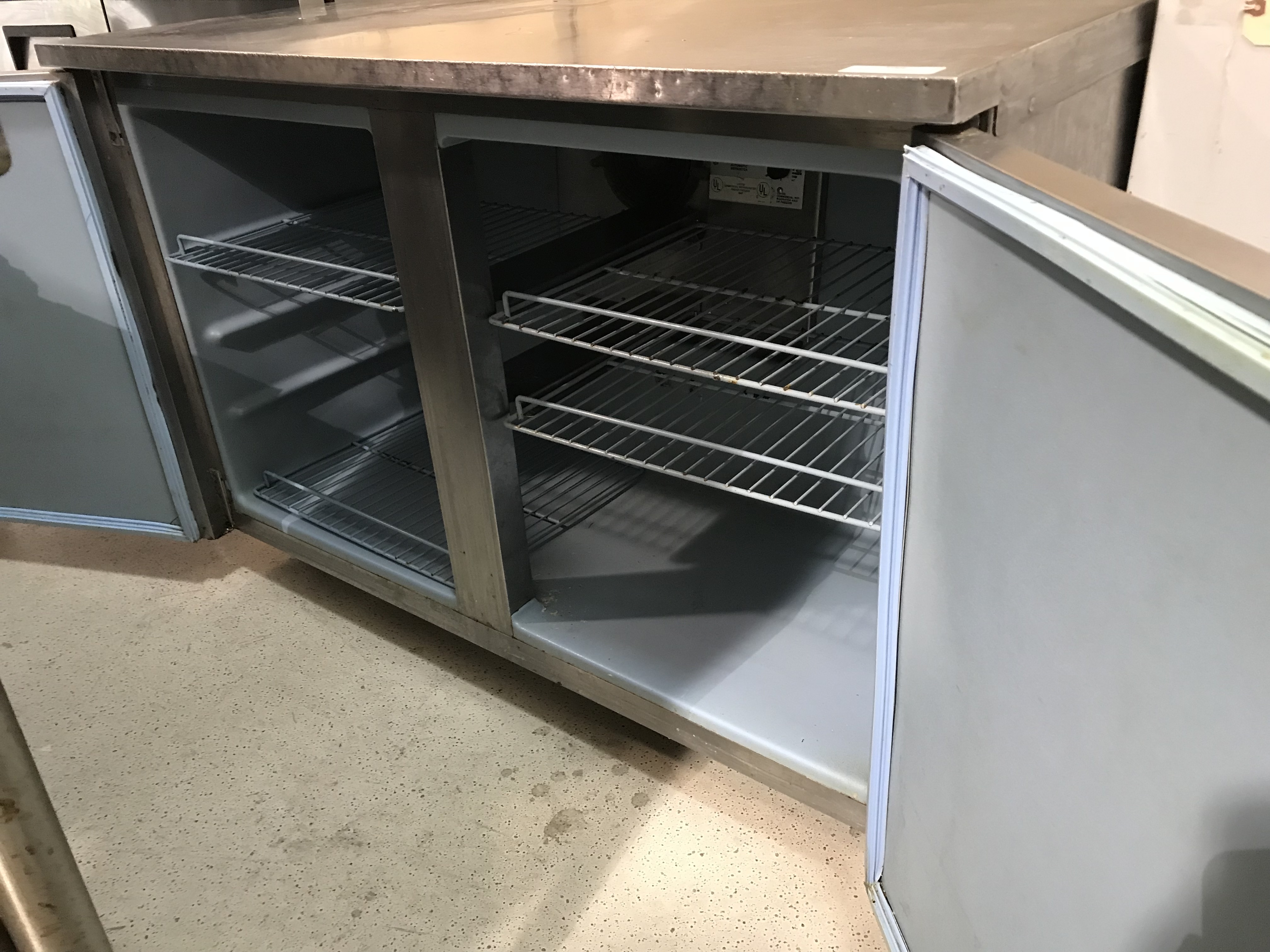 lot 29 image: Delfield, Mod #UC4048, two door under counter refrigerator, Runs Cools