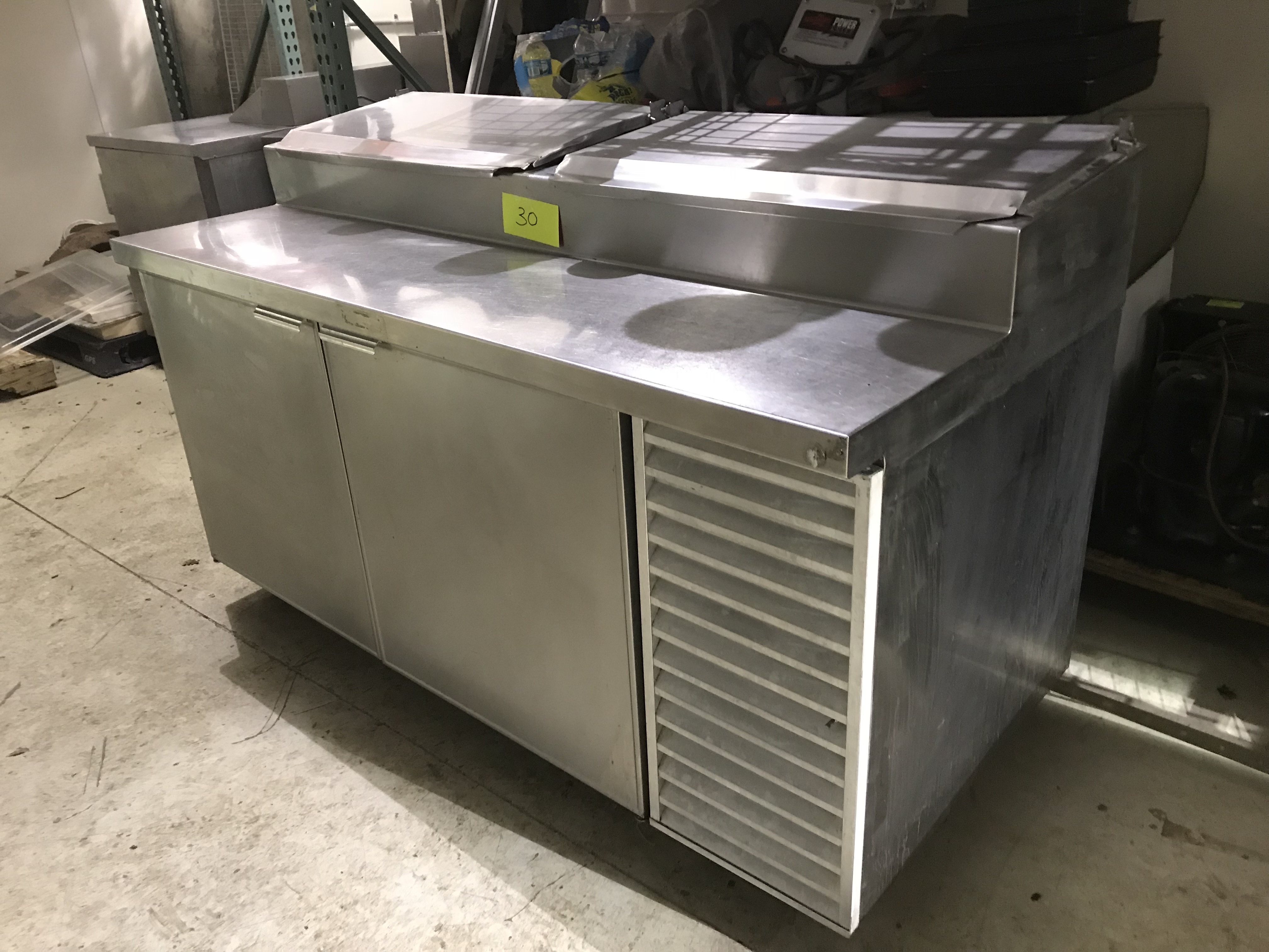 lot 30 image: Randall 9802-7 (ser #T00067243) self-contained portable stainless steel 2-door Cooler Runs Cools