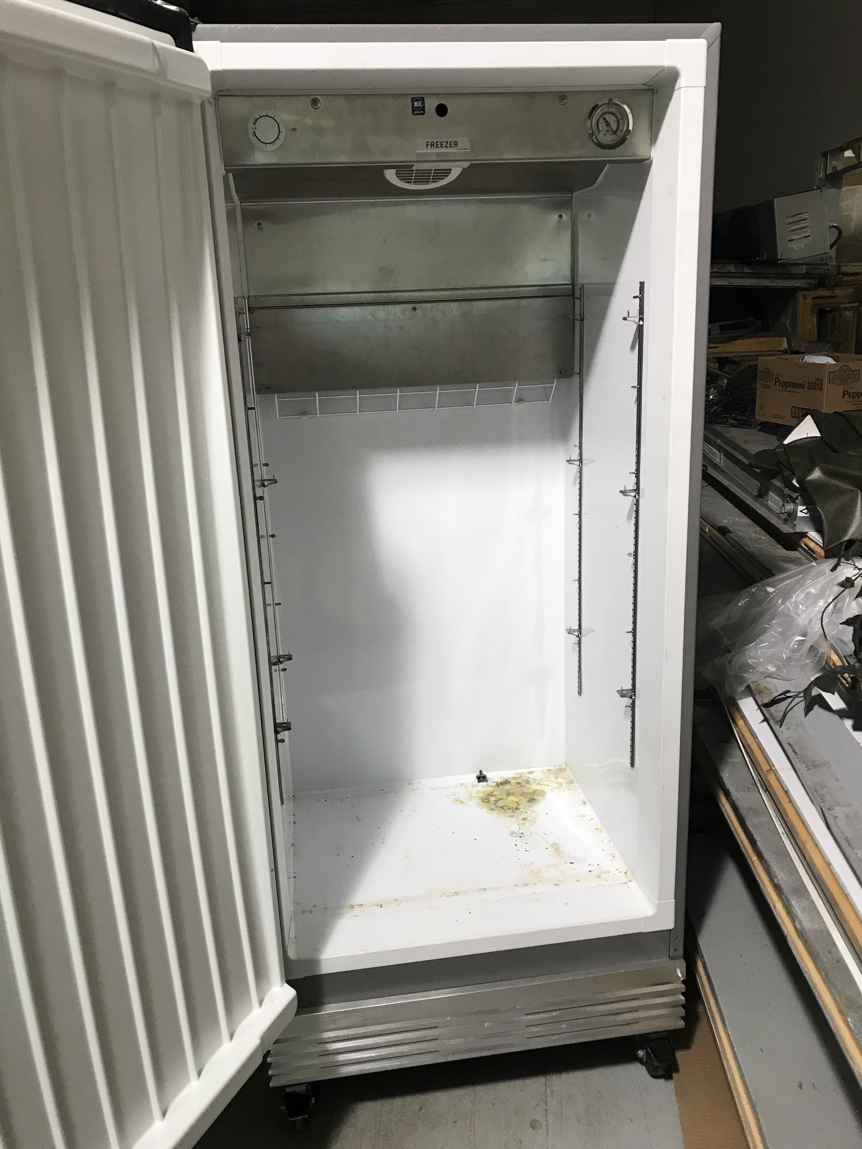 lot 146 image: KelvinatorElectrolux, commercial freezer, Mod #KFS220RHY2, NSF, SN WB31647563, caster mounted, 115 volts, 5.0 amps,&nbspRuns Does Not Cool