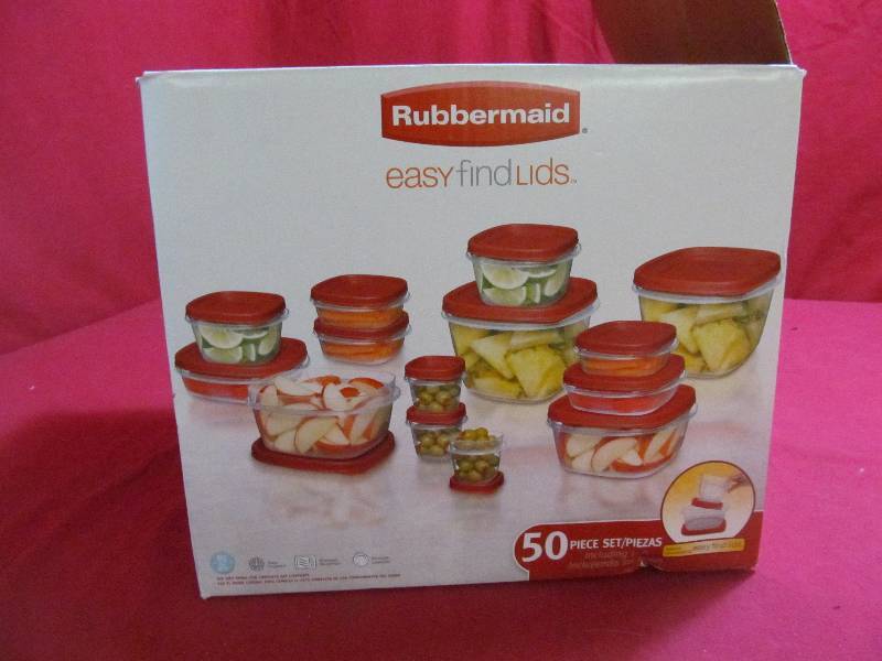 lot 76 image: Rubbermaid containers