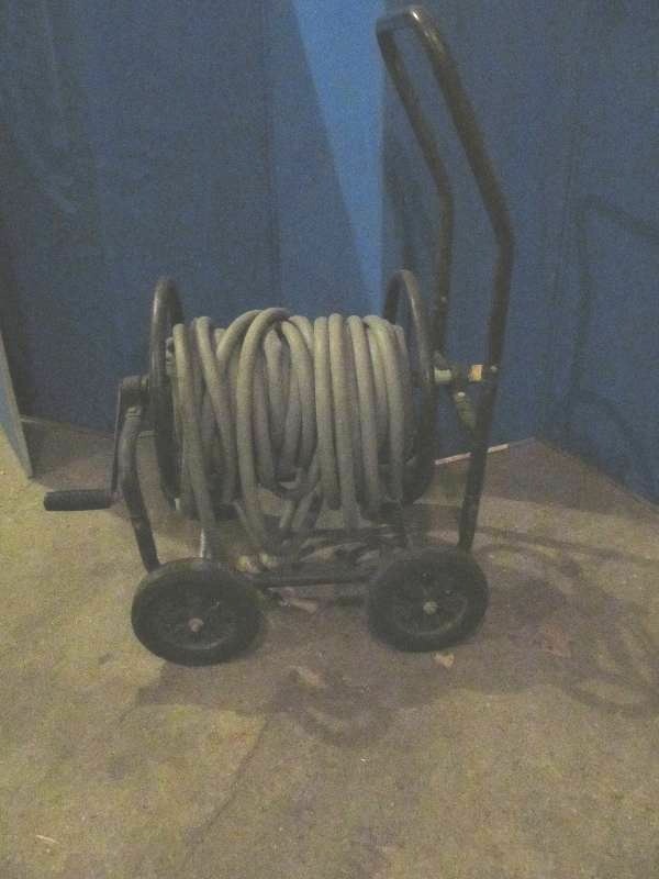 lot 166 image: water hose cart, water hose