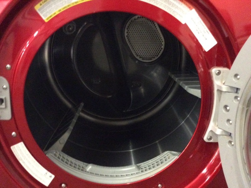 lot 46 image: Samsung Red Front Load Gas Dryer