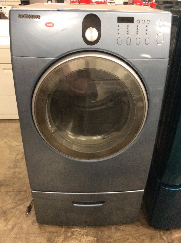 blue samsung washer and dryer pedestal