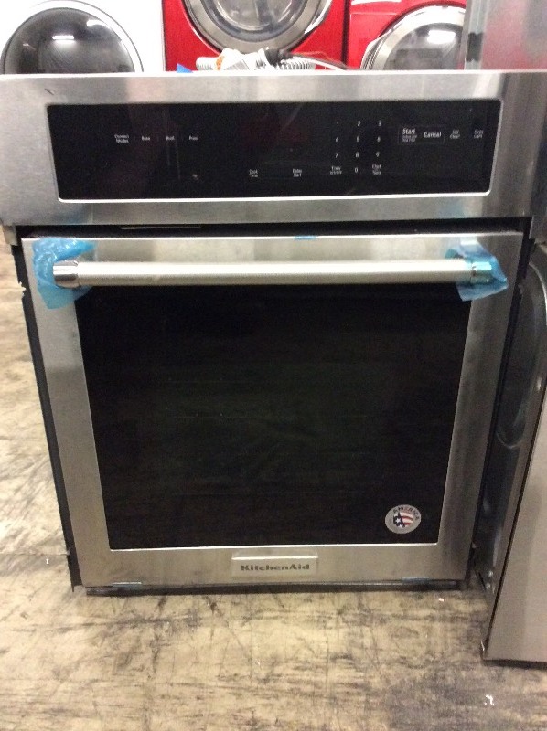 lot 21 image: KitchenAid 24 Stainless Steel Single Wall Oven