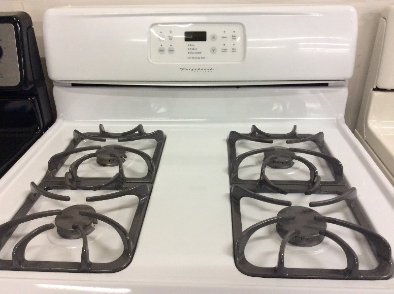 Frigidaire White Four Burner Gas Stove | A1 APPLIANCE SALES | K-BID