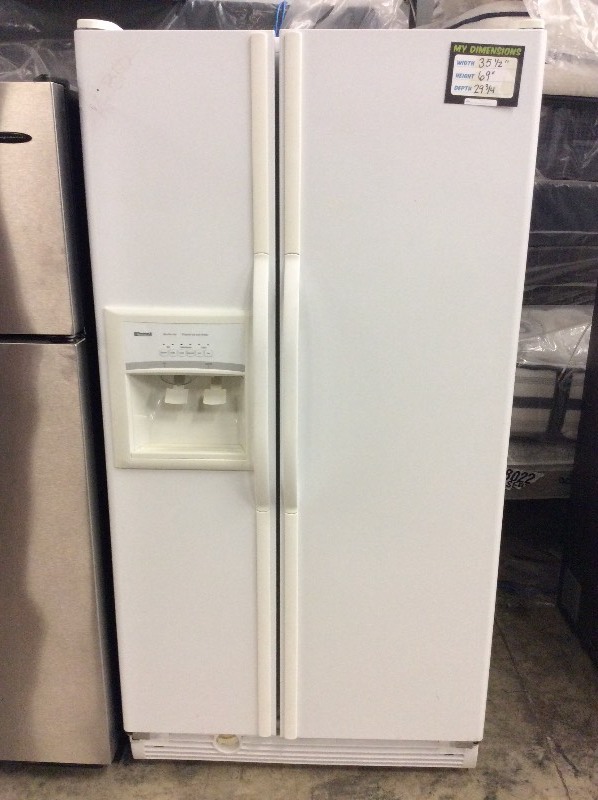 kenmore white side by side refrigerator