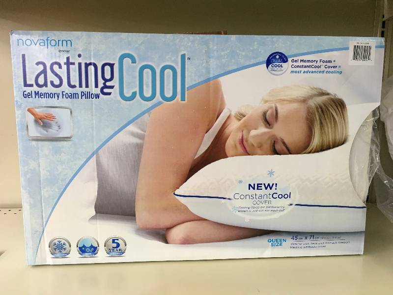 novaform lasting cool memory foam pillow