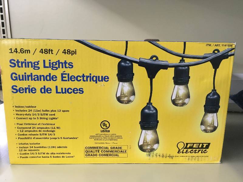 lot 334 image: FEIT 48 String Lights, Retail $29.99