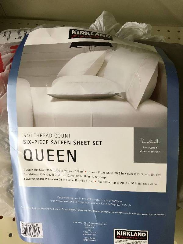 lot 336 image: KS 540TC Queen Sheets 6PC, Retail $58.99