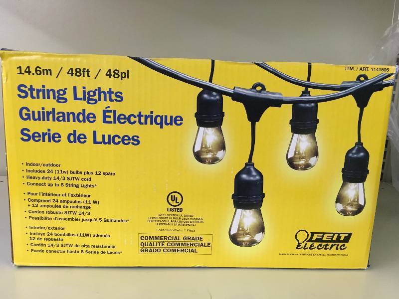 lot 310 image: FEIT 48 String Lights, Retail $29.99