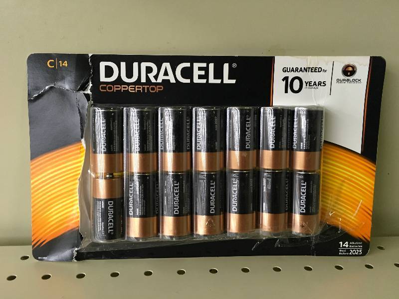 lot 318 image: Duracell C-14PK Batteries, Retail $15.99