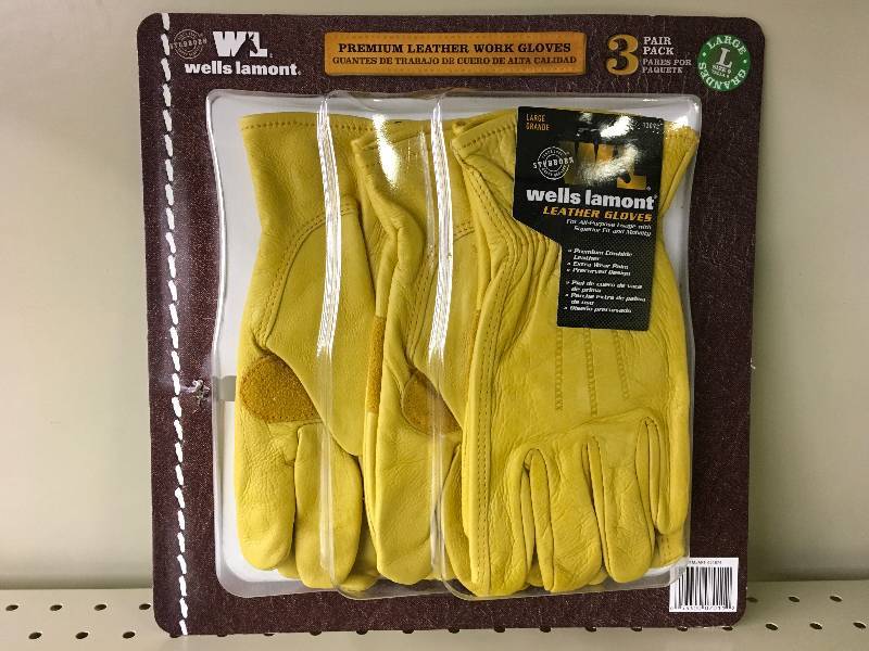 lot 319 image: WL Mens Leather Glove- Large, Retail $19.99