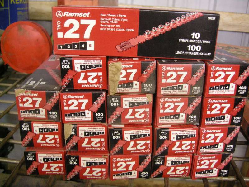 lot 64 image: Ramset .27 cal Powder Load Strips