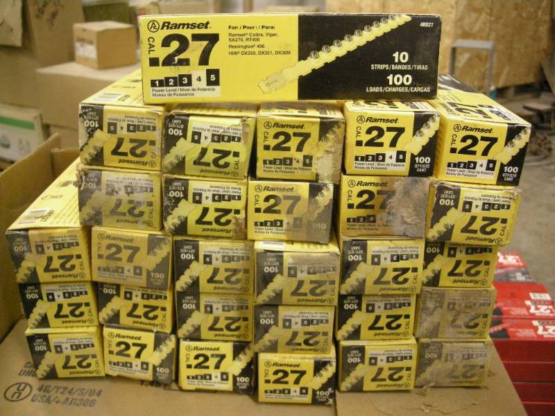 lot 76 image: Ramset .27 cal Powder Load Strips