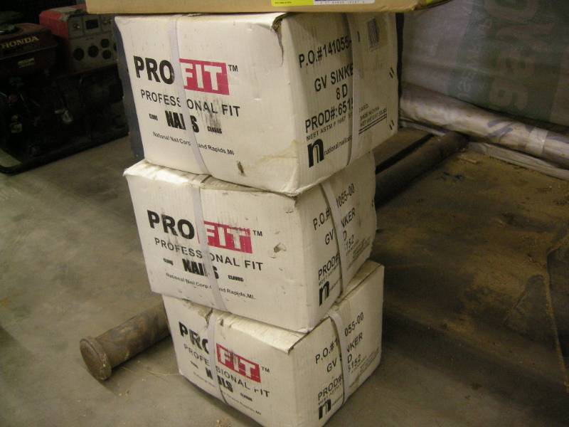 lot 212 image: 3 Boxes 8d Sinker Nails