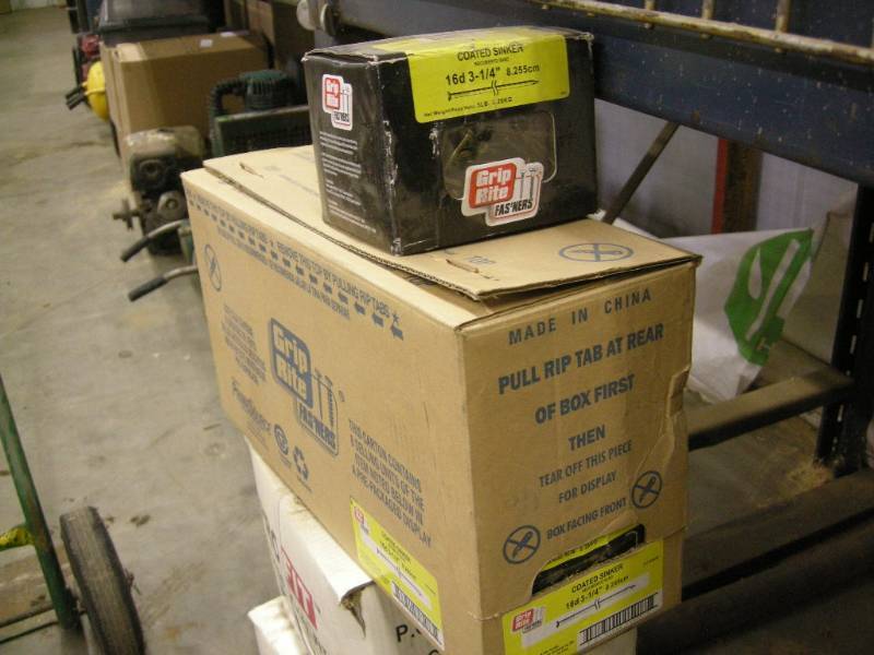 lot 213 image: 9 Boxes 16d 3-14 Sinker Nails