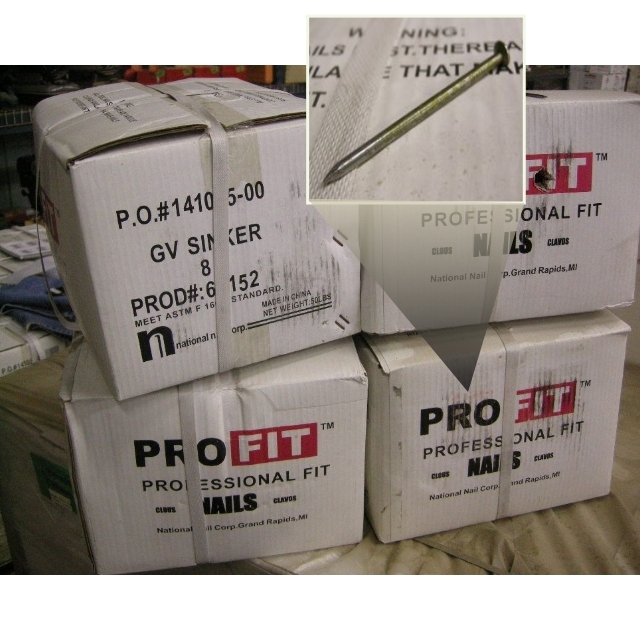 lot 96 image: 4 Boxes Pro-fit 8D GV Sinker Nails
