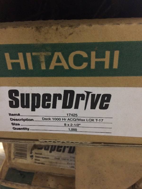 lot 149A image: 7 Boxes Hitachi SuperDrive Screws