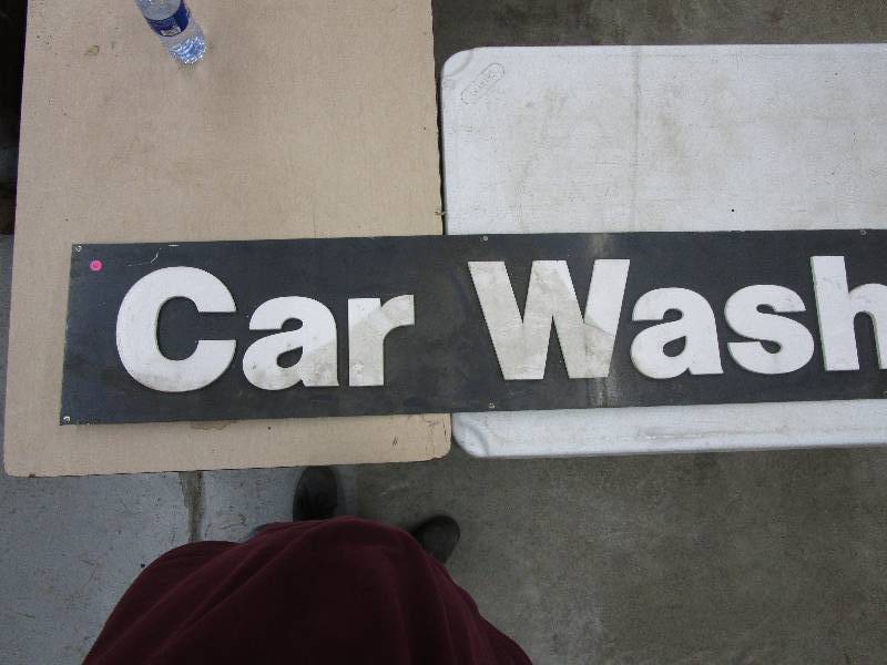 lot 30 image: Car Wash Sign