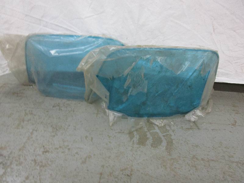 lot 45 image: Pair of Vintage Snowmobile windshields