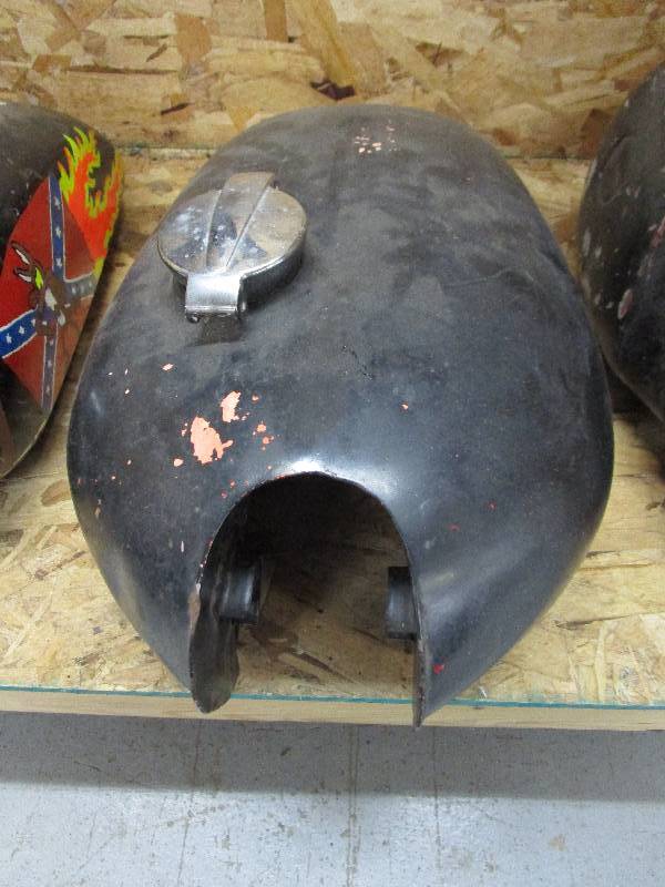 lot 49 image: Vintage Motorcycle Gas Tanks