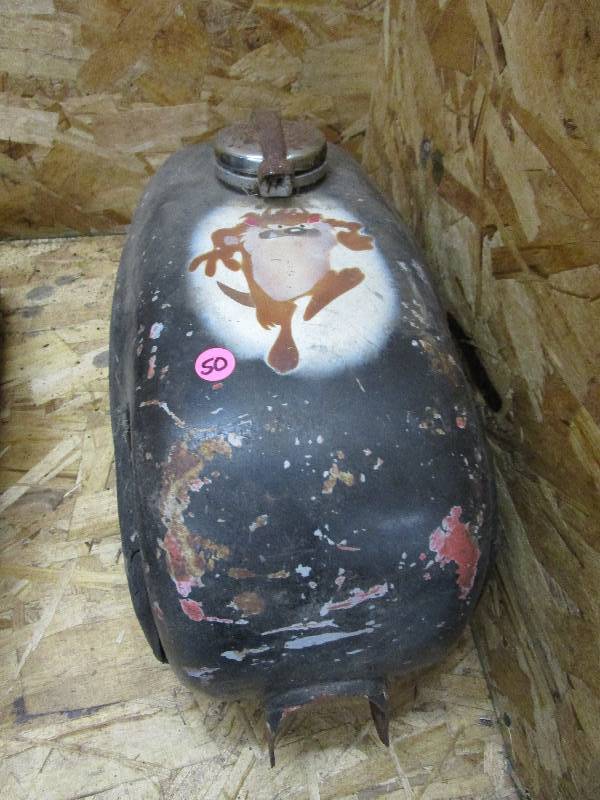 lot 50 image: Vintage Motorcycle Gas Tanks