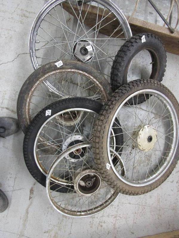 lot 60 image: Motorcycle Wheels and Tires