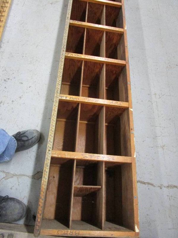 lot 66 image: Wood Shelving
