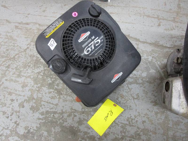 lot 76 image: 6.75 HP Briggs & Stratton - Runs