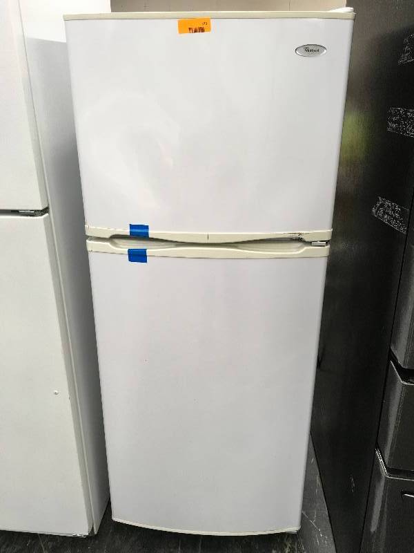 lot 573 image: Whirlpool - 10.6 Cu. Ft. Frost-Free Top-Freezer Refrigerator, Retail $414.99
