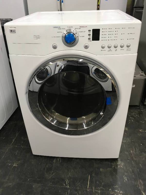 lot 582 image: LG DLE3733W White Electric Front Load Dryer