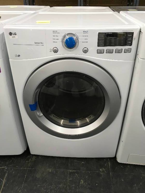 lot 587 image: LG White Gas Front Load Dryer