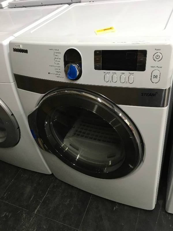 lot 592 image: Samsung DV448AEW Front Load Electric Dryer