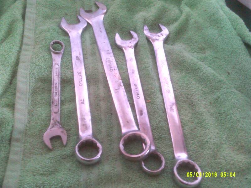 1316 , 1 INCH , 78 , NUMBER 14 WRENCHES