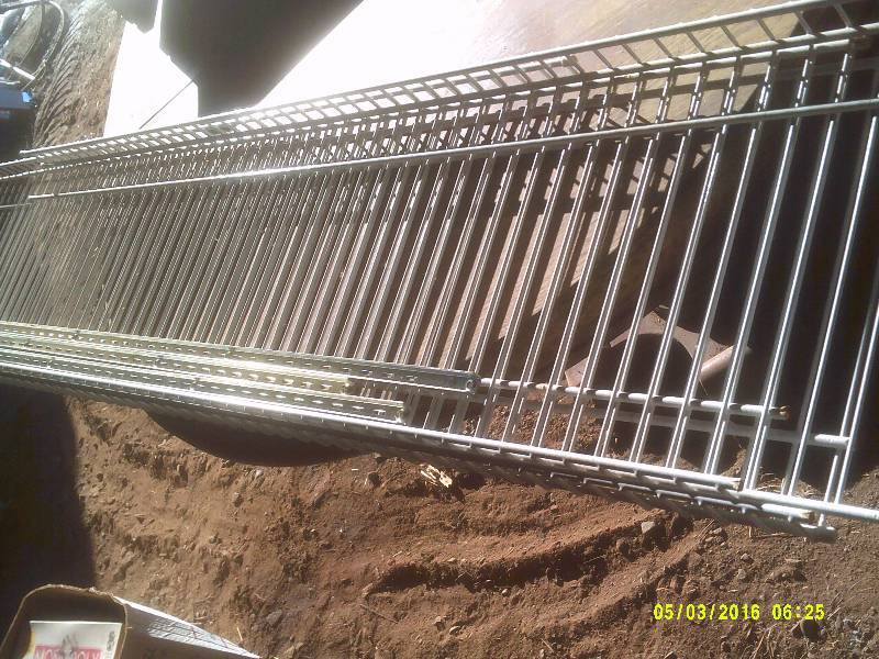 46 INCH WHITE WALL RACKS WITH MOUNTING BRACKETS