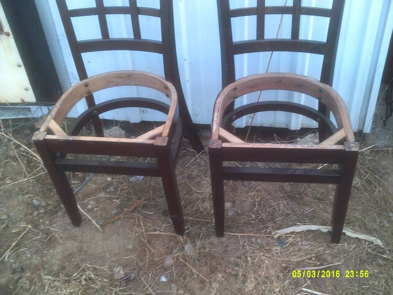2 HARDWOOD CHAIRS