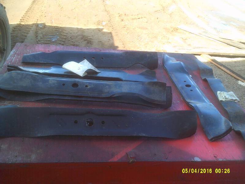 MULTIPLE SETS OF NEW MOWER BLADES