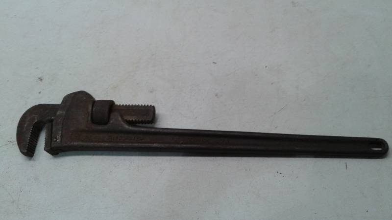 Vintage Large Ridgid Steel Pipe Wrench