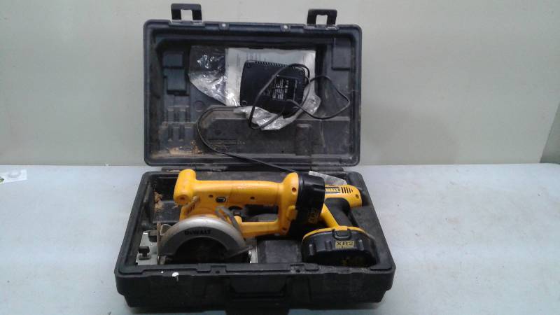 Dewalt Cordless Drill And Saw In Case, Used, Work