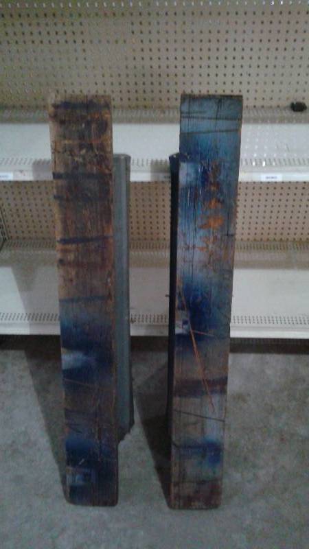 Saw Horse Table, Used, Shows Wear