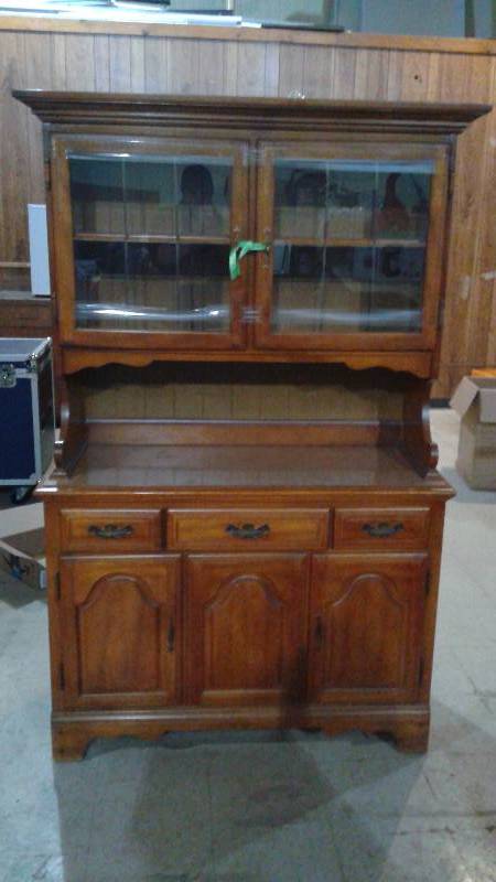 Wood Cabinet Display Case, Hutch Buffet
