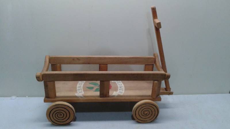 Wood Flower Wagon, Loose Joints, Some Wear