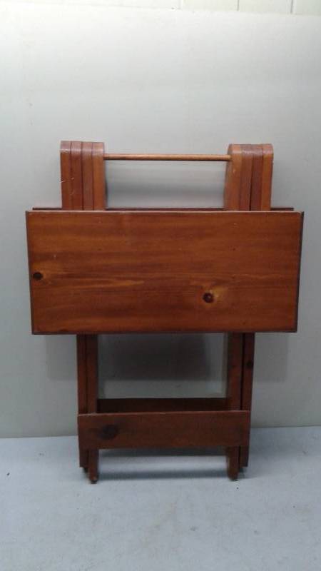 Wood Folding Table Tray, Used