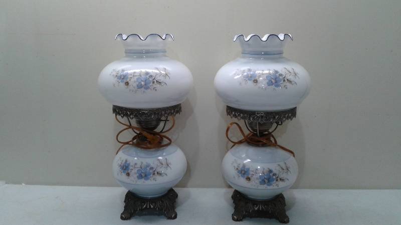 A Pair Of Vintage Style Lamps, Good Condition