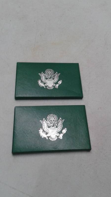 Two 1996 US Proof Mint Coin Set