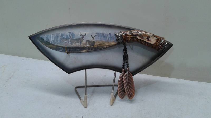 Deer Decor Display Knife