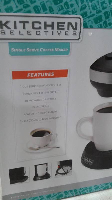 Kitchen Selective Single Coffee Machine, Unused, Box Opened For Pics