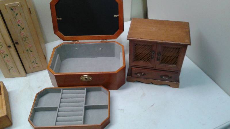 Lot Of Different Types Of Wood Boxes